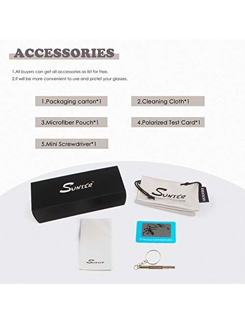 Polarized Sunglasses for Women Oversized Sun Glasses Fashion Shades SUNIER S85