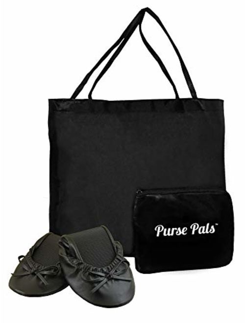 Solemates Purse Pals Foldable Travel Ballet Flats for Women with Compact Carrying Tote Bag | Proudly Designed, Packaged and Sold in The U.S.A