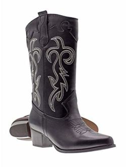 Canyon Trails Women's Classic Pointed Toe Embroidered Western Rodeo Cowboy Boots