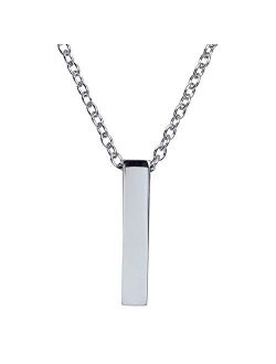 Single Cube Pendant Necklace Cremation Urn Jewelry Ashes