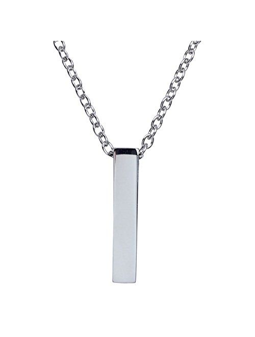 Single Cube Pendant Necklace Cremation Urn Jewelry Ashes