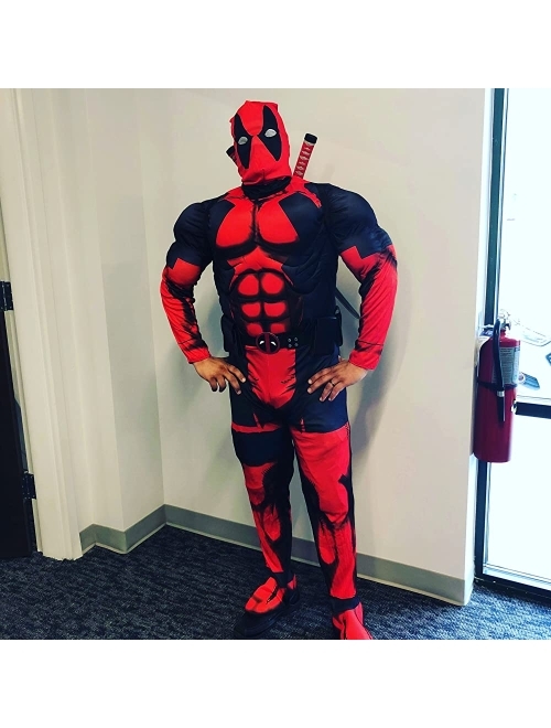 Rubie's Men's Universe Classic Muscle Chest Deadpool Costume