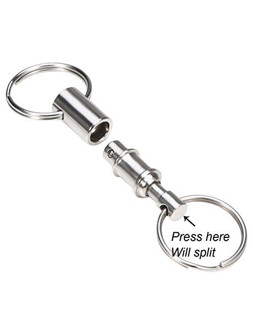 eBoot Detachable Pull Apart Key Rings Keychains (5 Pack)