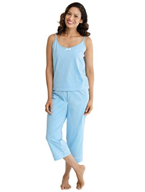 PajamaGram Womens PJs Cotton Capris - Womens Pajamas Set