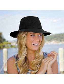 Womens Victoria Fedora Sun Hat UPF 50 , Adjustable, Packable, Modern Style, Designed in Australia