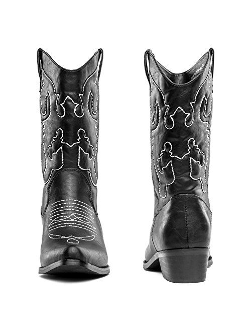 SheSole Women's Winter Western Cowgirl Cowboy Boots