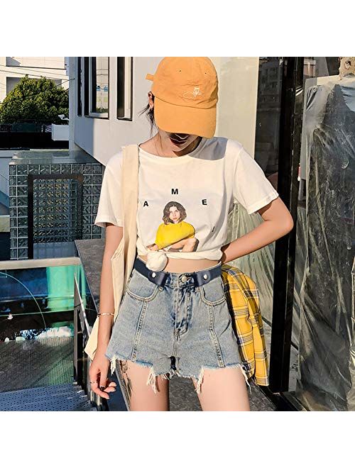 No Buckle Women/Men Stretch Buckle Free Belt Invisible Elastic strap for Jeans Pants Dresses Valentine's Day