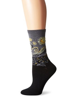 Women's Artist Series Crew Socks | Starry Night