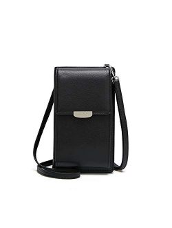 Small Leather Shoulder Bag, Crossbody Bag CellPhone Wallet Purse Lightweight Crossbody Handbags for Women
