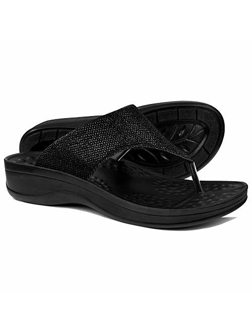 AEROTHOTIC Comfortable Orthopedic Arch Support Flip Flops and Sandals for Women
