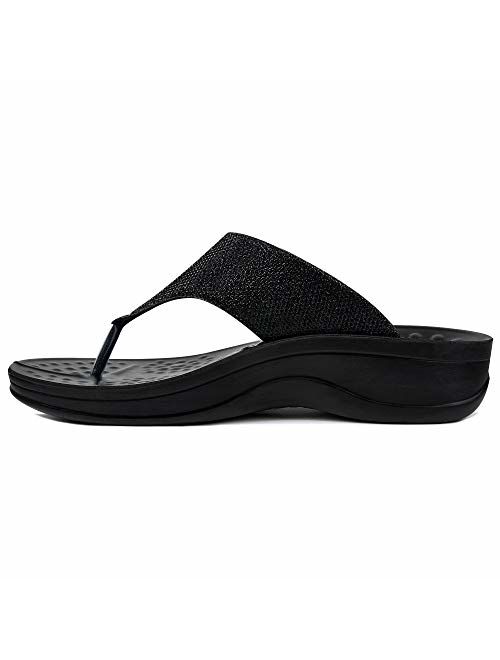 AEROTHOTIC Comfortable Orthopedic Arch Support Flip Flops and Sandals for Women
