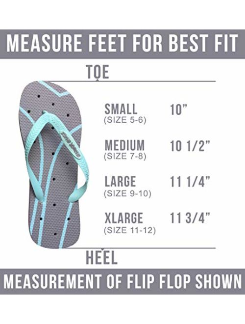 Shower Shoez Women's Non-Slip Pool Dorm Water Sandals Flip Flops