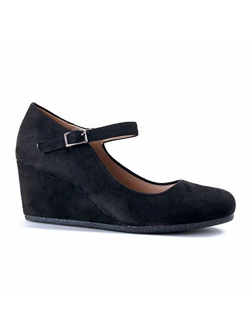 Guilty Shoes Guilty Heart | Womens Classic Mary Jane Shoe | Comfortable Walking Round Toe