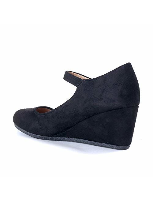 Guilty Shoes Guilty Heart | Womens Classic Mary Jane Shoe | Comfortable Walking Round Toe