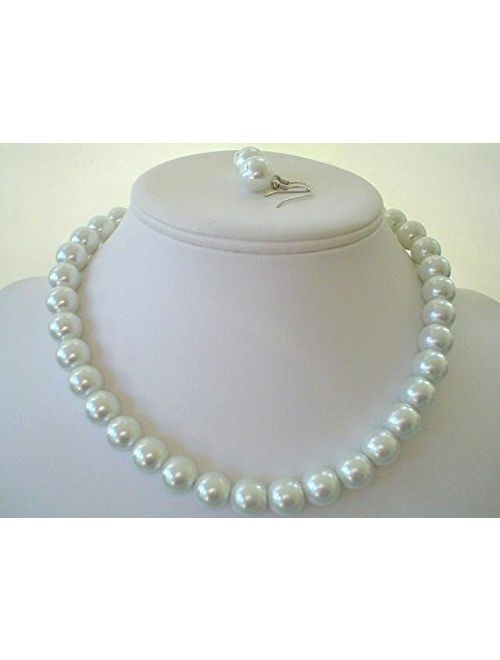 PEARL Large Faux Necklace and Earring Set by Millennium Design