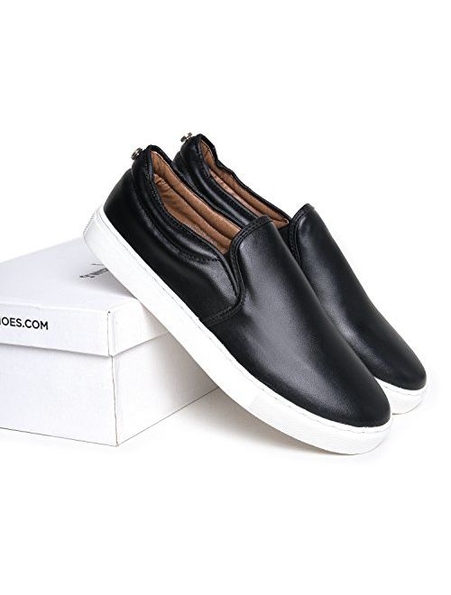 J. Adams Round Toe Slip On Sneaker - Adorable Cushioned Glitter Shoe - Easy Everyday Fashion - Glimmer