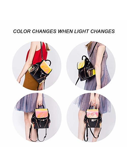 RenDian Women's Mini Fashion Backpack Purse Small Backpack Purse for Women Anti Theft Leather Shoulder Bags