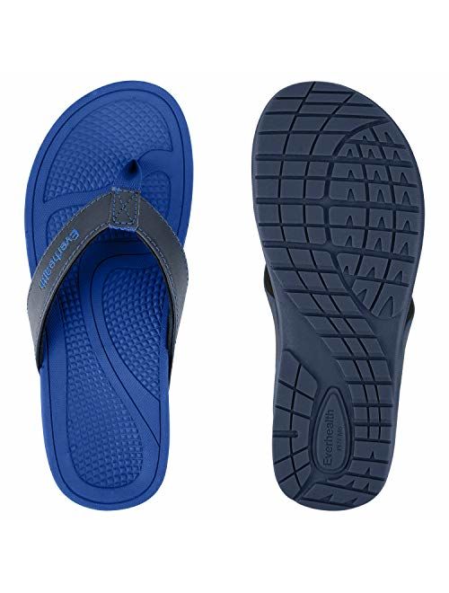 EVERHEALTH Orthotic Sandals Women's Flip Flops Thongs with Arch Support for Plantar Fasciitis, Flat Feet & Heel Spur, Orthopedic Toe Post Sandals Comfort Slippers