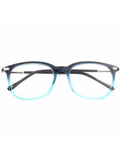 Happy Store CN79 High Fashion Metal Temple Horn Rimmed Clear Lens Eye Glasses