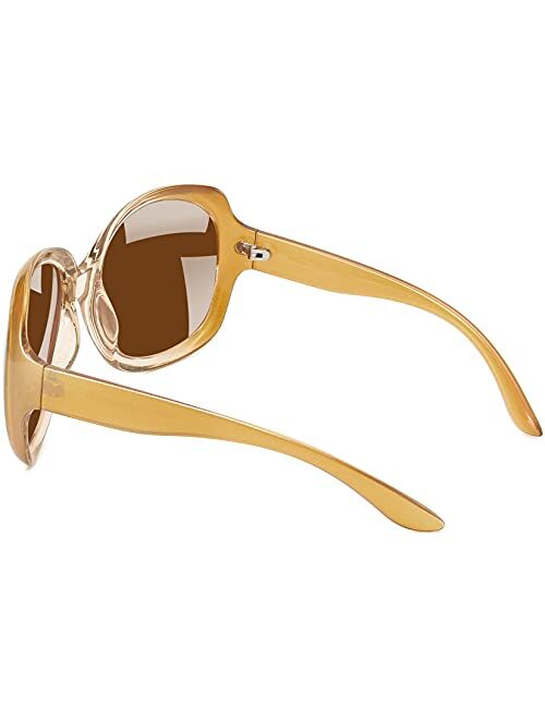 Large Frame Polarized Oversized Sun Glasses Retro Shades Women/'s Sunglasses