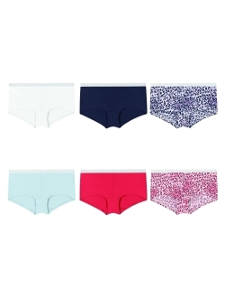 Women's Cool Comfort Sporty Microfiber Boyshort Underwear, 6 Pack