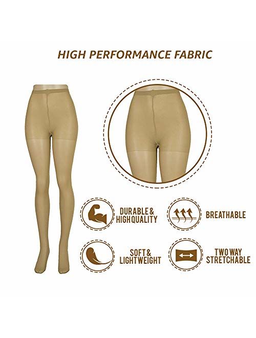Sheer Pantyhose for Women Plus Size - Colored Tights - Pack of 3 by Lissele