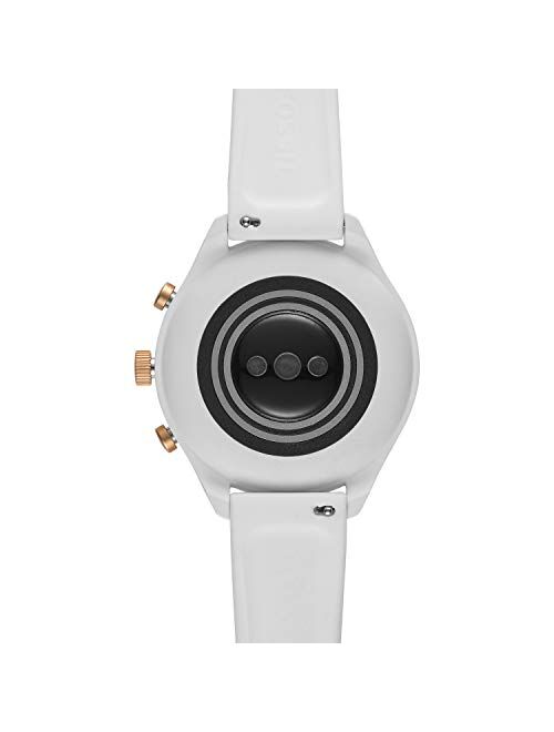 Fossil Women's Sport Metal and Silicone Touchscreen Smartwatch with Heart Rate, GPS, NFC, and Smartphone Notifications