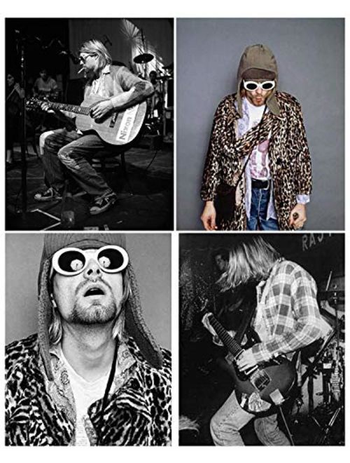 FEISEDY Clout Goggles Kurt Cobain Sunglasses Retro Oval Women Sunglasses B2253