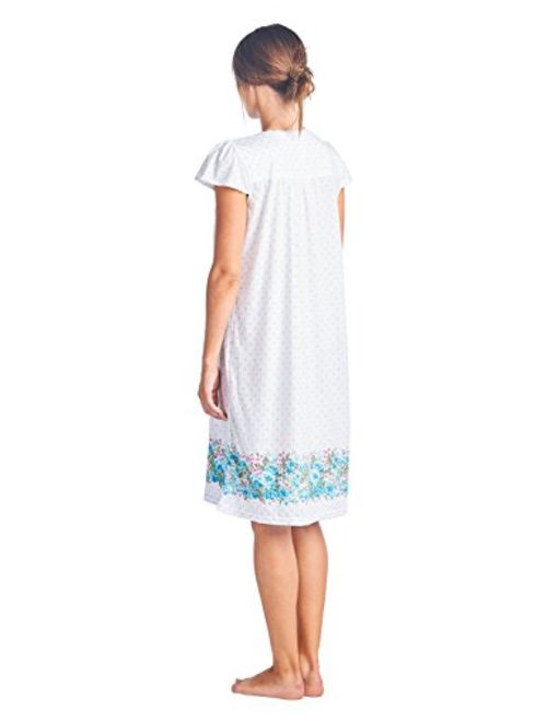 Casual Nights Women's Cap Sleeves Floral Lace Nightgown