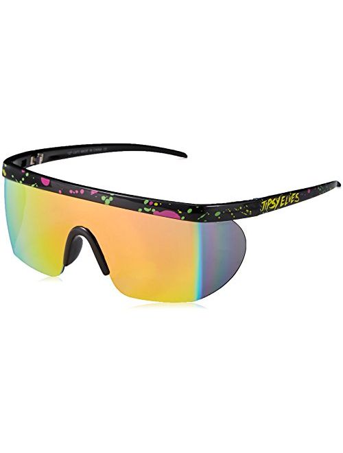Tipsy Elves Unisex Performance Sport Style Retro Mirrored Sunglasses