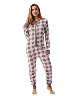 #followme Womens Henley Thermal Onesie women Buffalo Plaid and Tie Dye