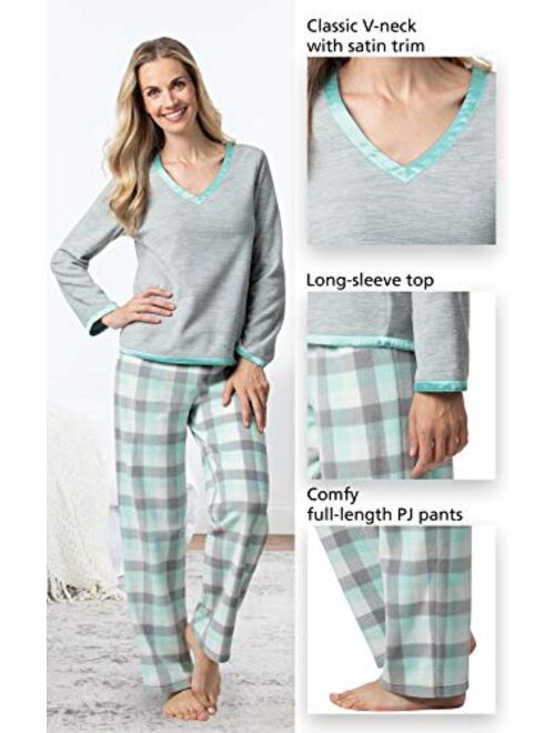 PajamaGram Fleece Pajamas Women Soft - Winter Pajamas for Women
