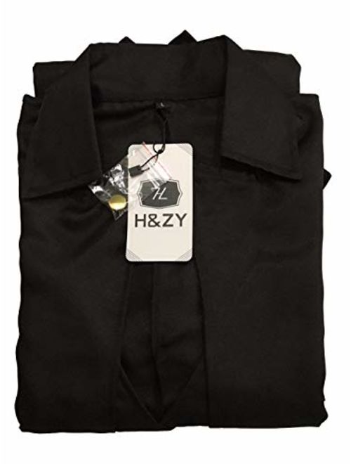H&ZY Men's Steampunk Vintage Tailcoat Jacket Gothic Victorian Frock Coat Uniform Halloween Costume