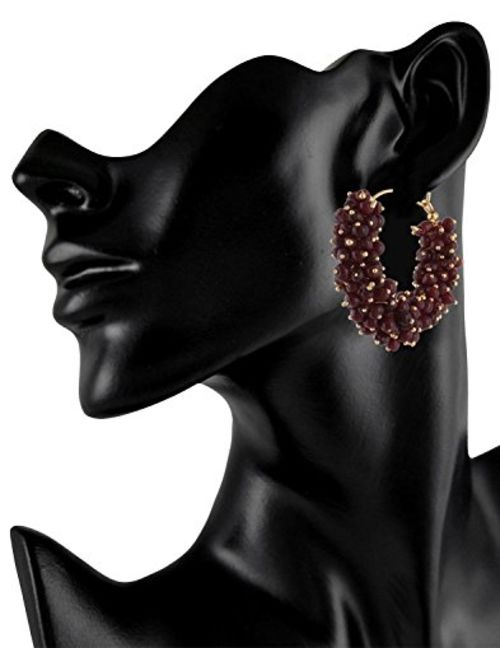 Crunchy Fashion Bollywood Stylish Traditional Indian Jewelry Meenakari Jhumka Earrings for Women