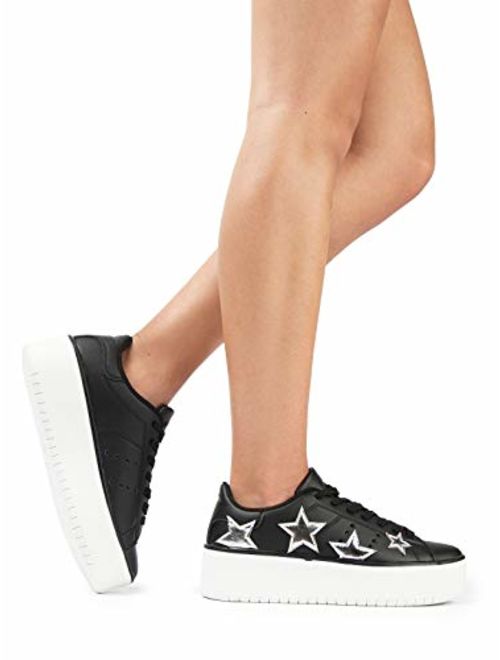 J. Adams Platform Lace Up Sneaker - Casual Chunky Walking Shoe - Easy Everyday Fashion Slip On - Hero