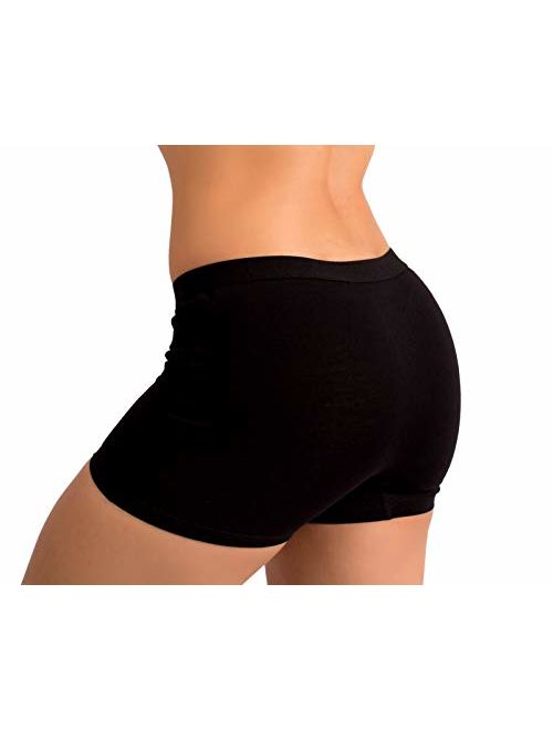 EVARI Women's Boyshort Panties Comfortable Cotton Underwear Pack of 5 OR Pack of 2 OR Pack of 3
