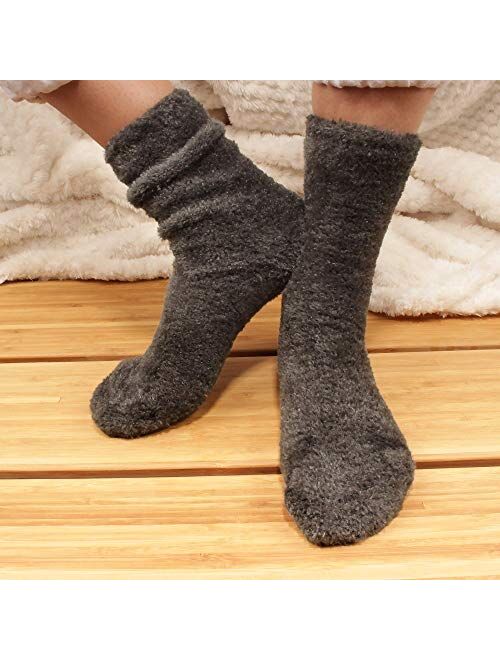 Women's Fuzzy Socks - Multiple Color Options