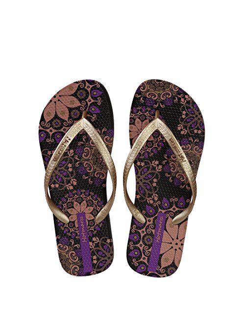 Hotmarzz Women's Flip Flops Bohemia Floral Print Sandals Beach Slippers