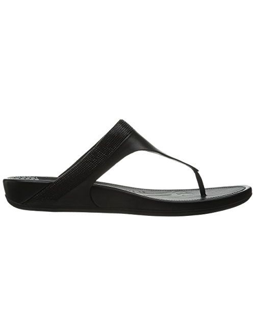 FitFlop Women's Banda Micro Crystal Toe Post Flip Flop