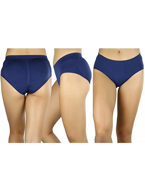 ToBeInStyle Womens Pack of 6 Enhancing Butt Boosting Padded Panty Briefs