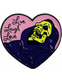 Live, Laugh, Love - Skeleton - Enamel Pin