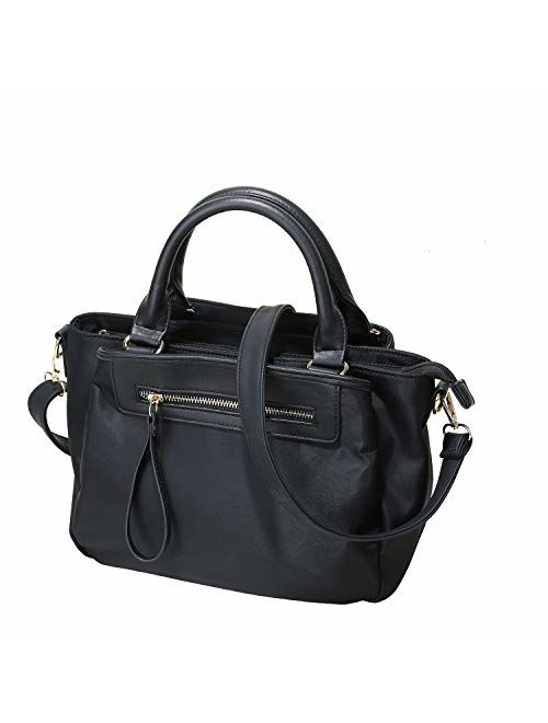 KKXIU Women Handle Handbags Shoulder Pockets Zipper Purse Satchel Crossbody Nylon Bags