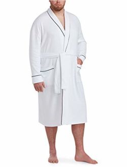 Men's Big and Tall Lightweight Shawl Robe fit by DXL