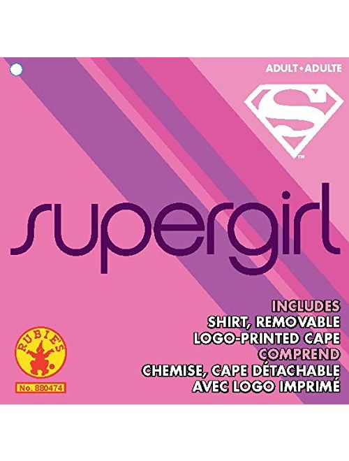 DC Comics Super-Girl T-Shirt With Cape Costume
