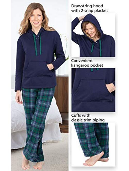 PajamaGram Womens Pajamas Soft Cotton - Winter Pajamas for Women