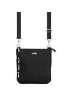 Triple Big Zipper Travel Crossbody Bag