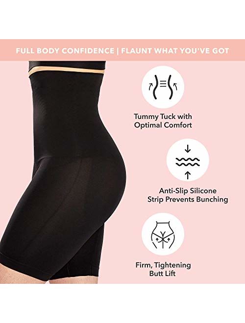 EMPETUA Shapermint High Waisted Body Shaper Shorts - Shapewear for Women Small to Plus-Size