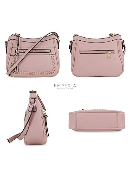 EMPERIA Elva Vegan Leather Crossbody Bag Purse for Woman