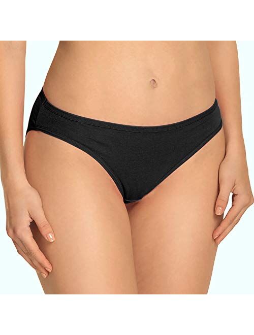 ANZERMIX Women's Breathable Cotton Bikini Panties Pack of 6