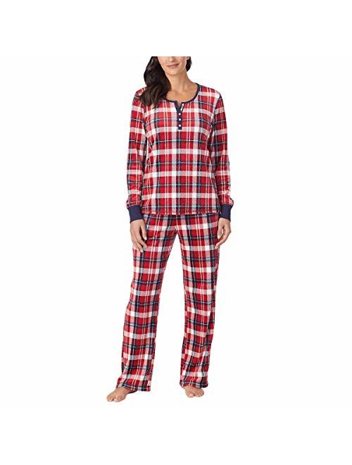 Nautica Women's 2 Piece Fleece Pajama Sleepwear Set